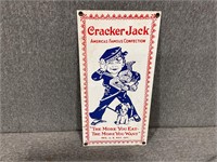 Vintage Metal Cracker Jack Sign