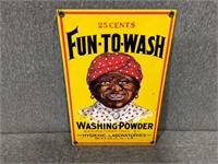 Fun To Wash Washing Powder Sign