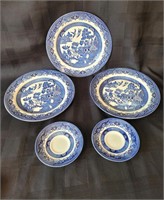 Vintage Churchill Blue Plates