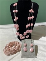 Necklace, Earrings, & Bracelet