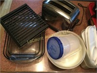 glass casserole baking pans toaster misc plastic