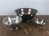 3 Paul Revere Reproduction Bowls