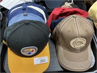 Football hats.