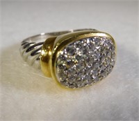 18kt Pave Diamond Ring