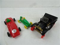 Lot of 3 Vintage Plastic Toy Cars - Pyro Racecars