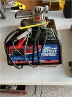 Duralast 50 amp battery charger &  B&Dsander