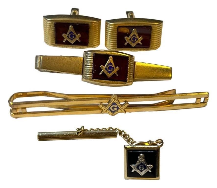 Masonic Cufflinks & Tie Tacs