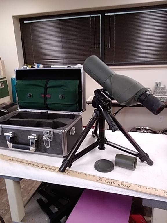 Winchester spotting scope with tripod and case