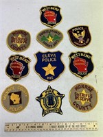 10 Wisconsin Police Department Patches