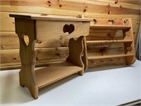 Heart Bench & Shelf