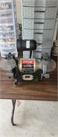 Ryobi 6 inch thin line bench grinder with light,