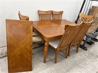 Dining Table w/ 6 Chairs & Leaf