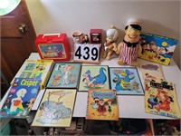 Collection of Fred Flintstone ~ Puzzle ~ Books