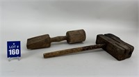 Vintage Mallet & Wood Tapper