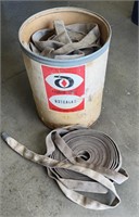 Vintage Diamond Chemical Bin FULL of Fire Hoses