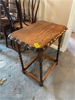 Vintage wood side table