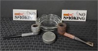 Smoker's Lot-Pipes/Ashtray/Tin