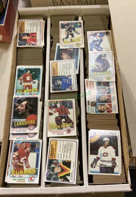 Sports cards - box lot includes 78/79 and  81/82