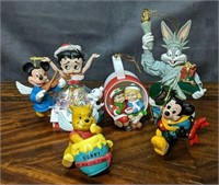 Lot of Figural Christmas Ornaments