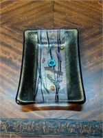 Kurt McVay Iridescent Dichroic Fused Art Glass