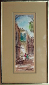 FRENCH SCHOOL PAINTING SIGNED