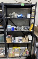 Metal 5 Tier Shelf and Contents: Truck Oil