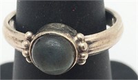 Sterling Silver Translucent Stone Ring