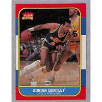 1986 Fleer Basketball Adrian Dantley Hof