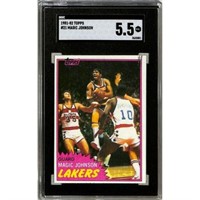 1981-82 Topps Magic Johnson 2nd Year Sgc 5.5