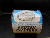 metal frozen oyster can