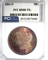 1881-O Morgan MS66 PL LISTS $17500