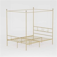 Weehom Queen Size Metal Canopy Bed Frame No Box