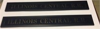 Sign - Illinois Central RR pair (2)
