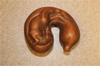 Signed Japanese Wood Netsuke