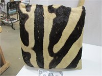 Zebra skin pillow