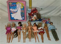 Barbie Lot: Dolls, Fashion Doll Case, Clothes