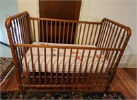 Vintage Baby Crib w/ Mattress