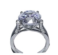 925S 5.0ct Moissanite Diamond Ring