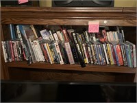 Shelf’s of books and cd