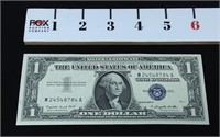 1957A Silver Certificate $1.00 (Normal Size)