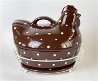 Temptations Polka Dot Chicken Lidded Casserole