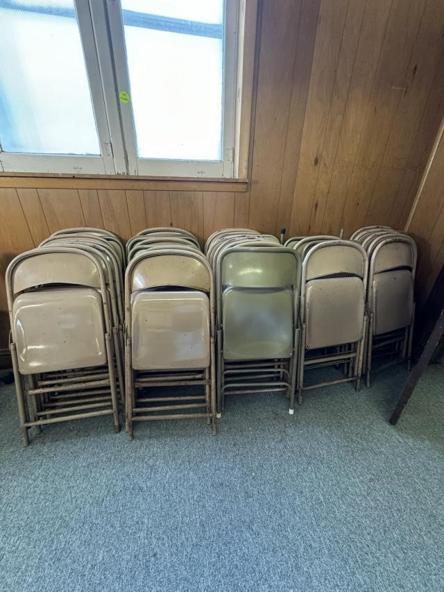 Lot of 37 Metal Folding Chairs