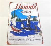 Hamm's Beer Metal Sign