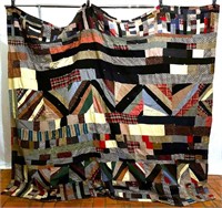 Antique Crazy Patch Quilt