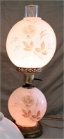 VINTAGE DOUBLE PAINTED GLOBE ELECTRIC LAMP