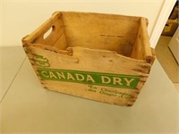 Canada Dry wooden bottle crate 12X18X13