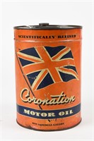 CORONATON MOTOR OIL IMPERIAL GALLON CAN