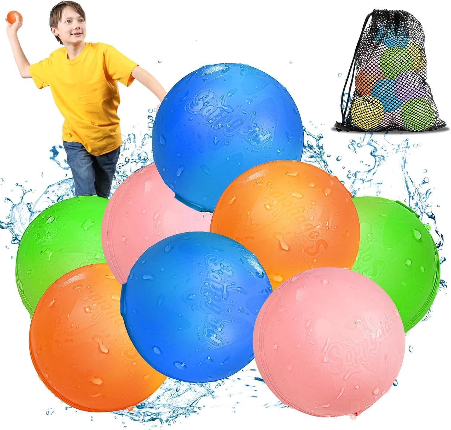 SEALED-Reusable Magnetic Water Balloons x2