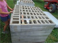 PALLET OF CONCRETE BLOCKS APPROX 50 BLOCKS PER