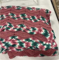 Crocheted full size blanket